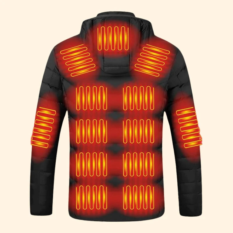 Heated Puffer Jacket | Stop Freezing In 30 Seconds - 21 Heating Zones