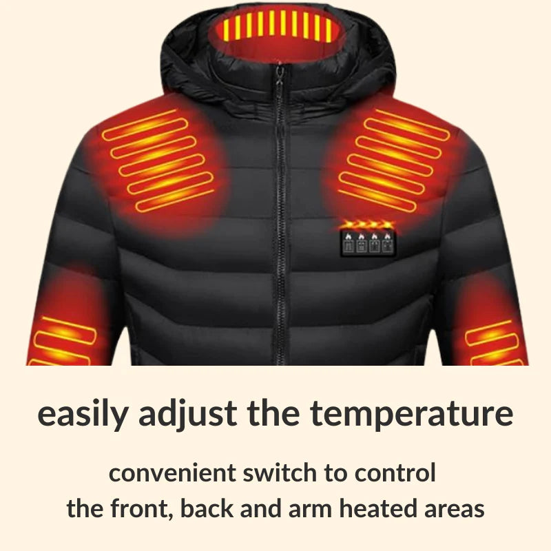 Heated Puffer Jacket | Stop Freezing In 30 Seconds - 21 Heating Zones