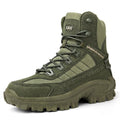Mens Tactical Desert Combat Ankle Work Boots (Green)