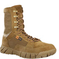Mens Tactical Mid-Calf Combat Boots (Brown No Zip)