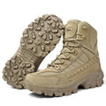 NNEOBA Mens Tactical Desert Combat Ankle Work Boots (Khaki)
